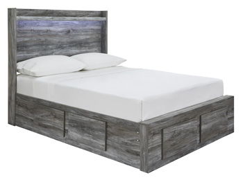 Baystorm - Gray - Full Storage Footboard