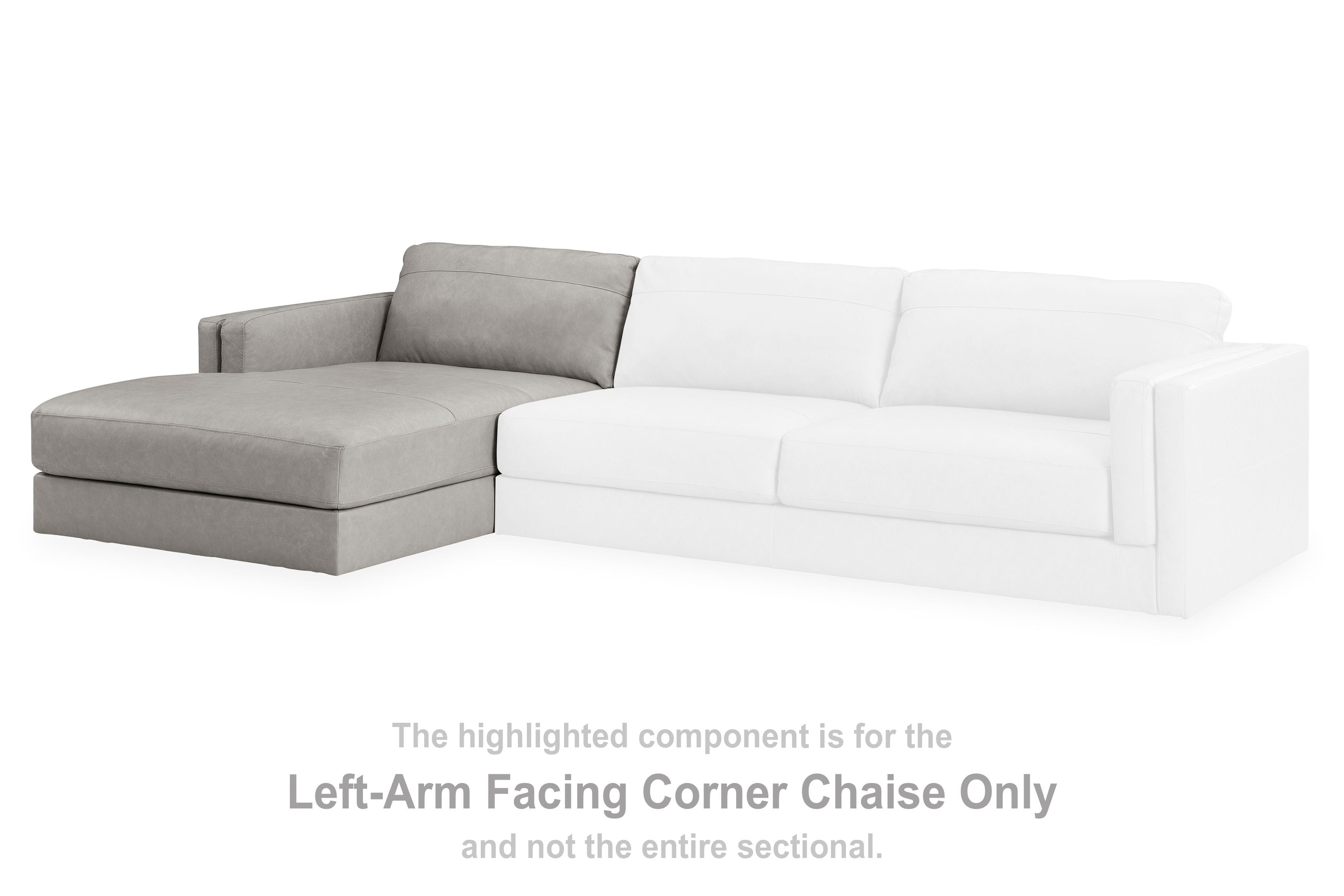 Amiata - Glacier - Laf Corner Chaise