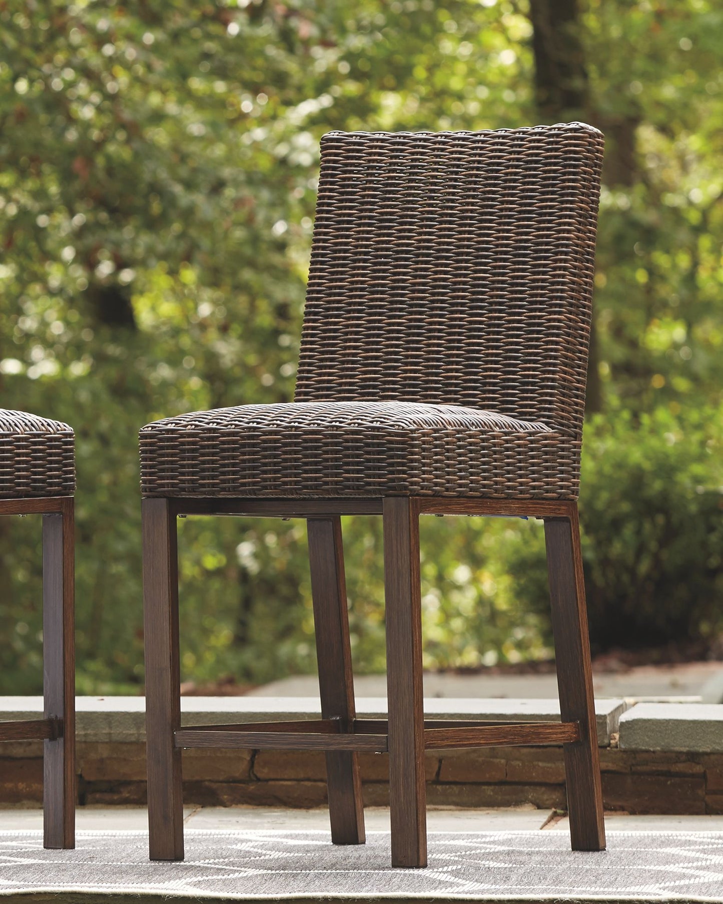 Paradise - Medium Brown - Barstool (Set of 2)