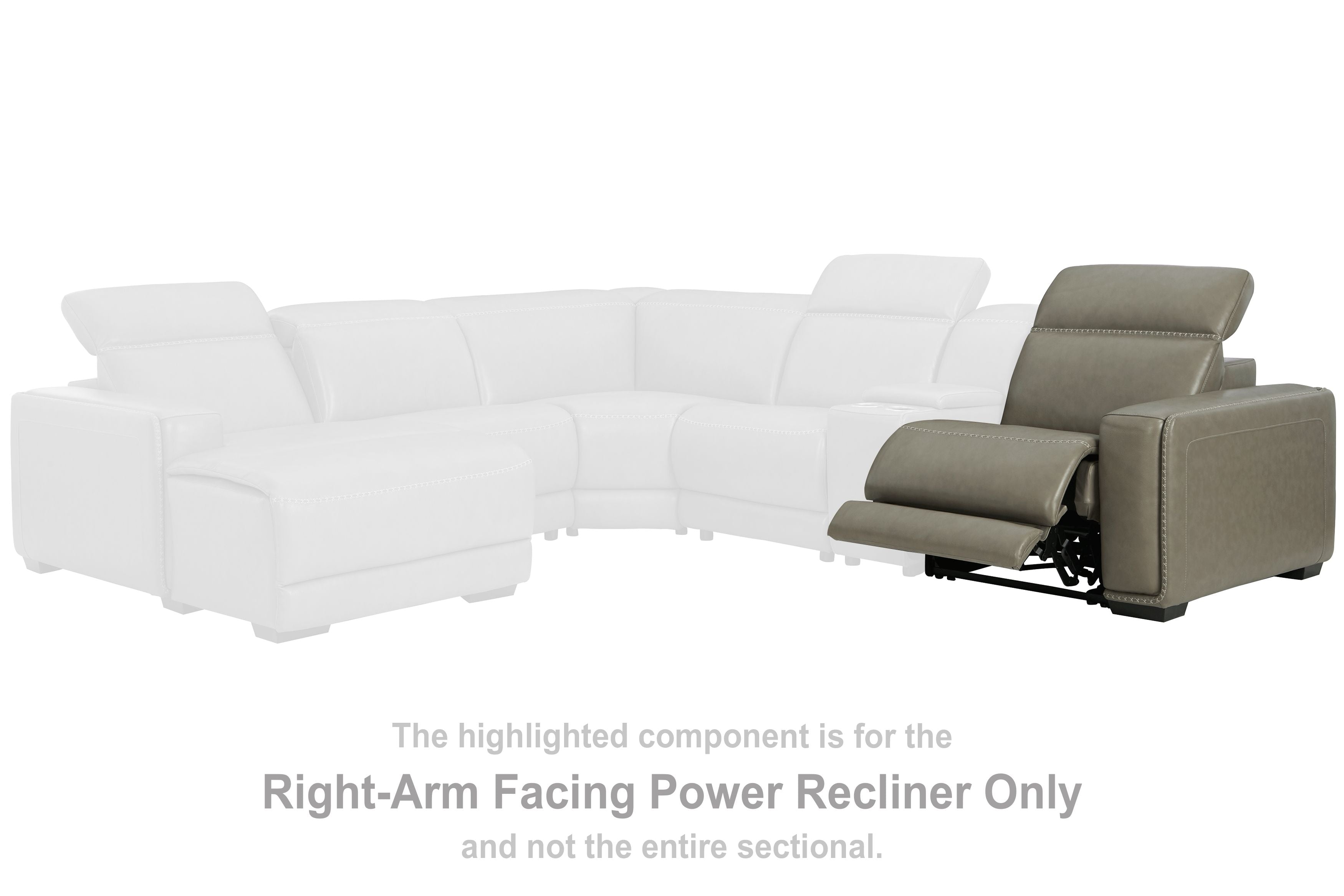 Correze - Gray - RAF Zero Wall Power Recliner