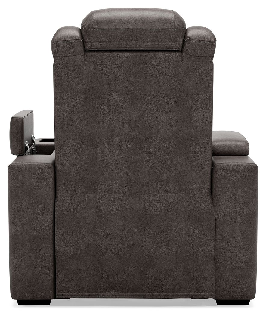 Hyllmont - Gray - Pwr Recliner/Adj Headrest