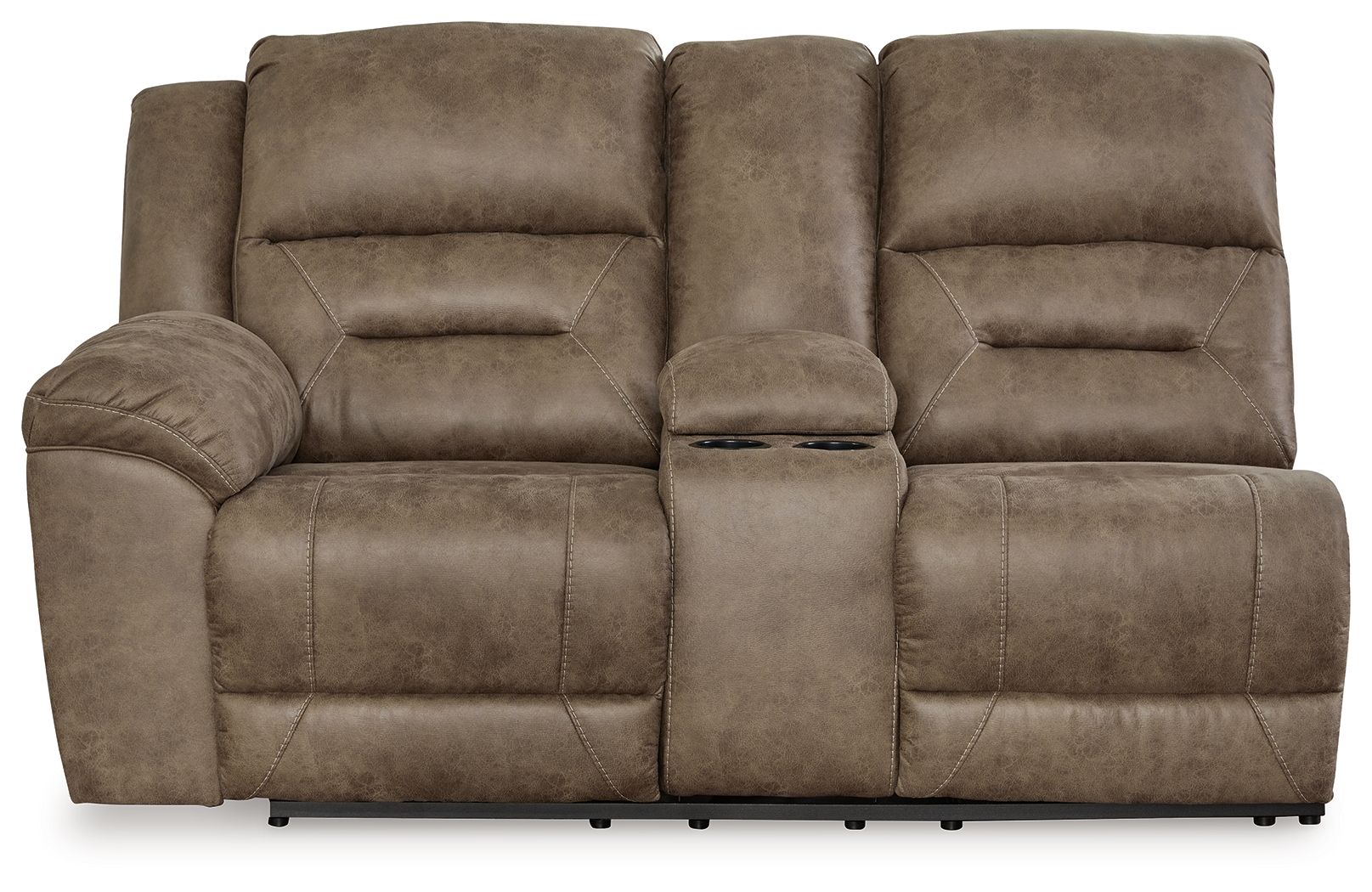 Ravenel - Fossil - Laf Dbl Power Reclining Loveseat with Console