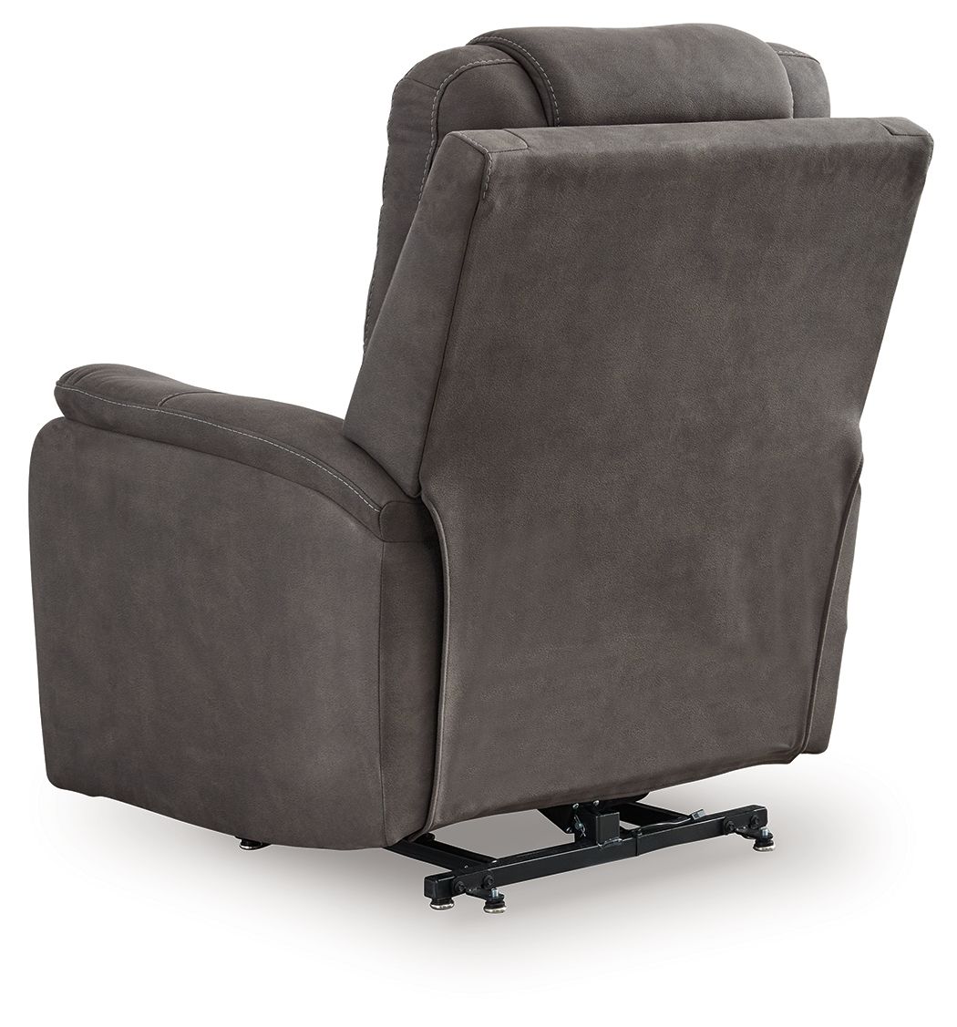 Snowfield - Gunmetal - Power Lift Recliner