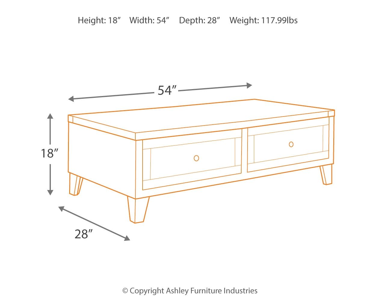 Chazney - Rustic Brown - Lift Top Cocktail Table