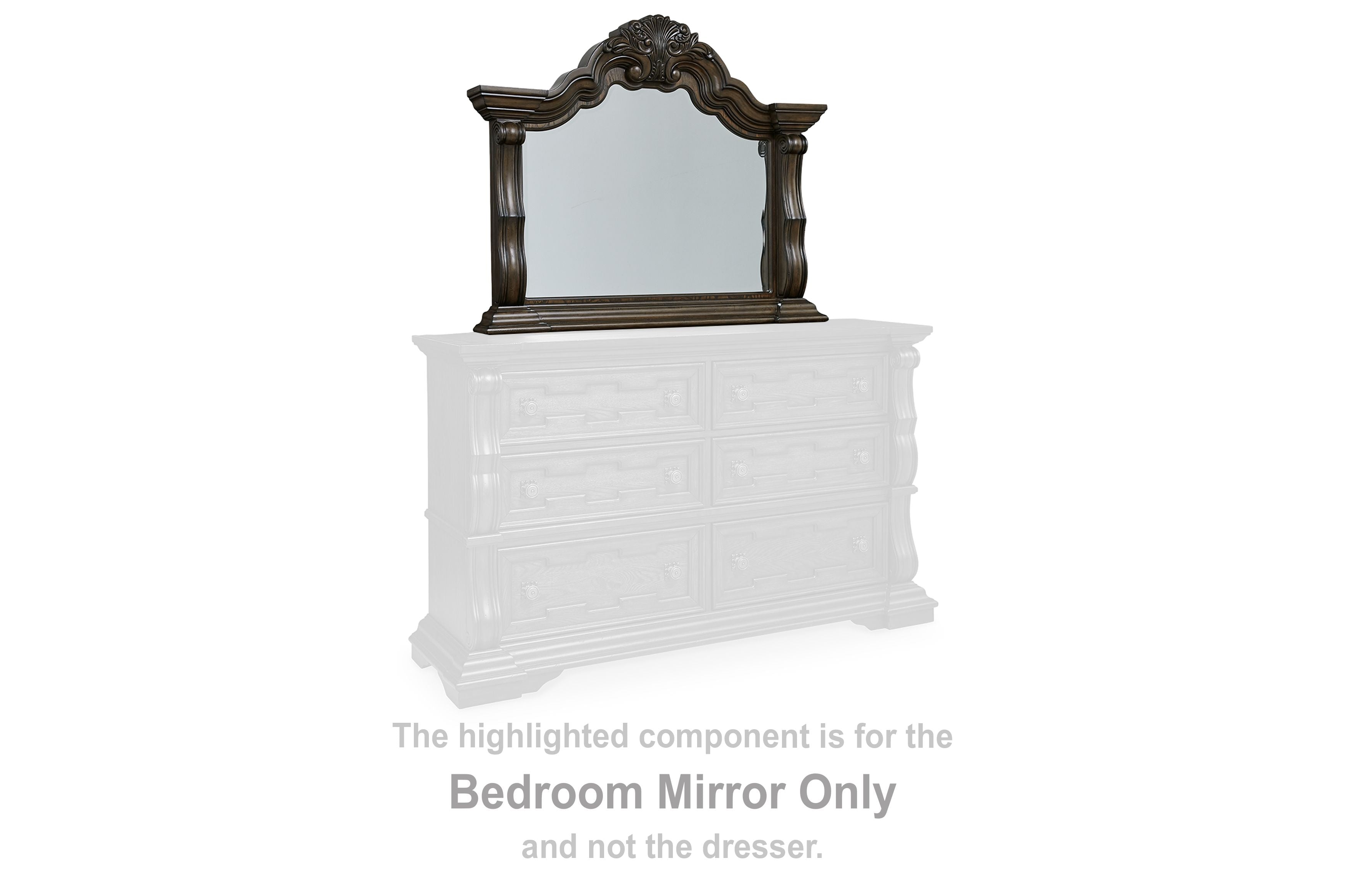 Maylee - Dark Brown - Bedroom Mirror