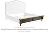 Sturlayne - Brown - King/California King Upholstered Bench Footboard/Slats