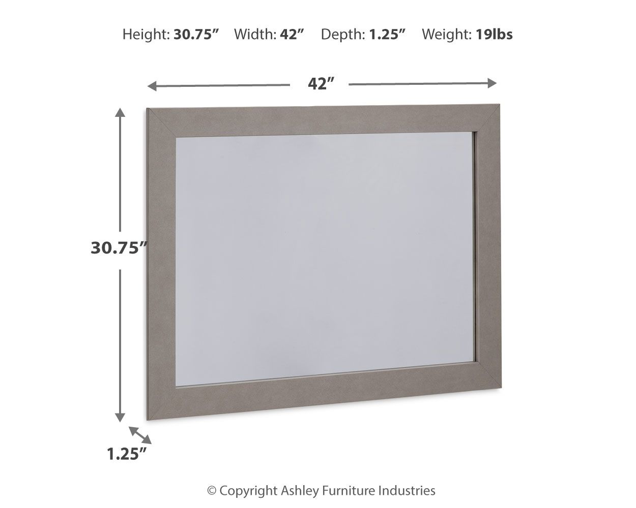 Surancha - Gray - Bedroom Mirror