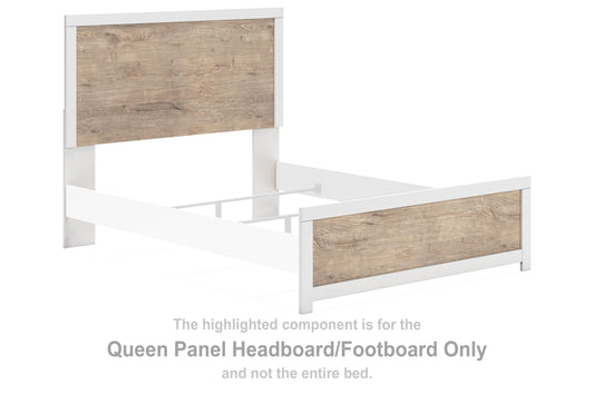 Charbitt - Two-tone - Queen Panel Headboard/ Footboard