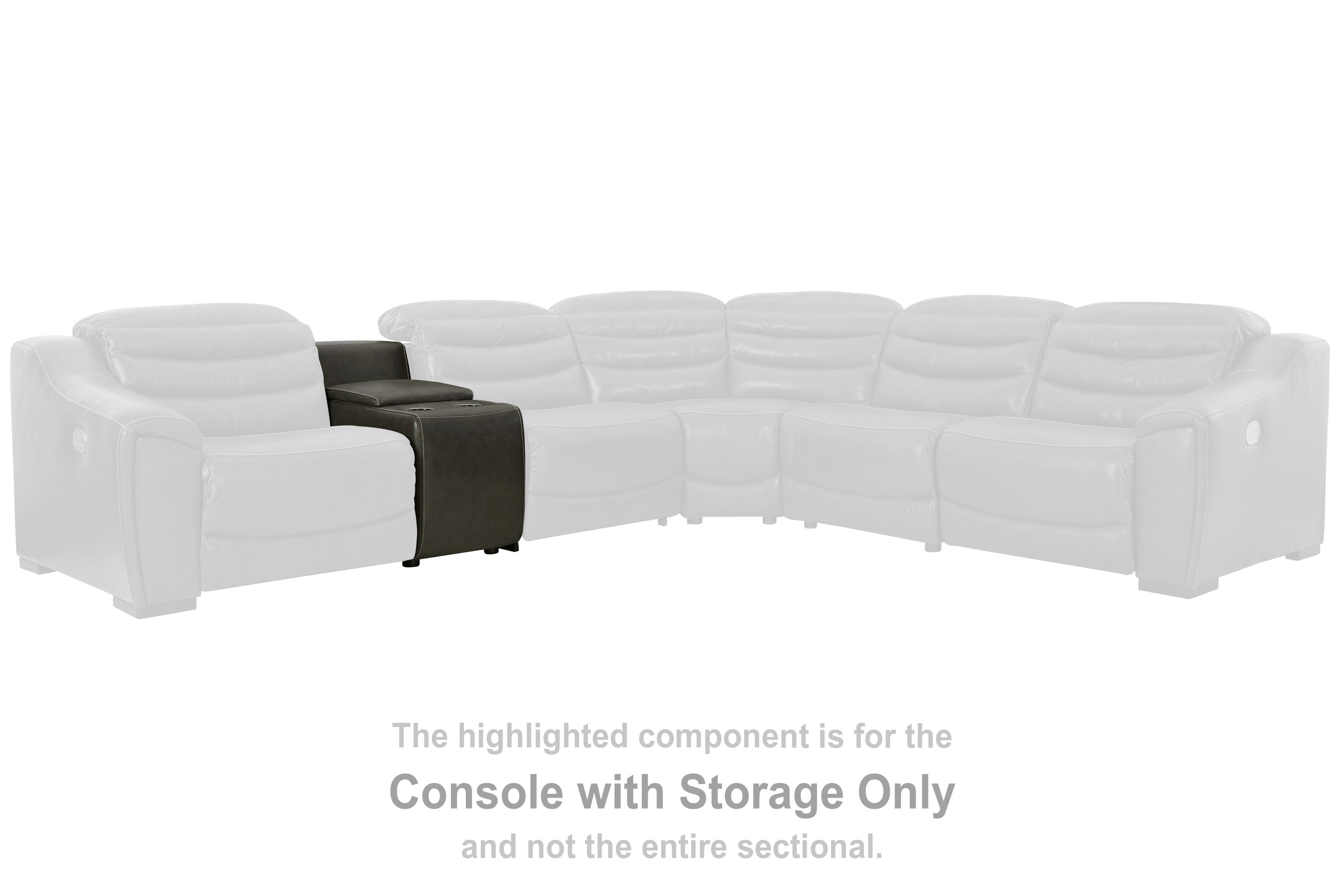 Center Line - Dark Gray - Console With Storage