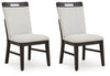 Neymorton - Light Gray / Brown - Dining Upholstered Side Chair (Set of 2)