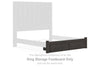 Fraluna - Charcoal - King Storage Footboard