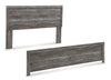 Bronyan - Dark Gray - King Panel Headboard/Footboard