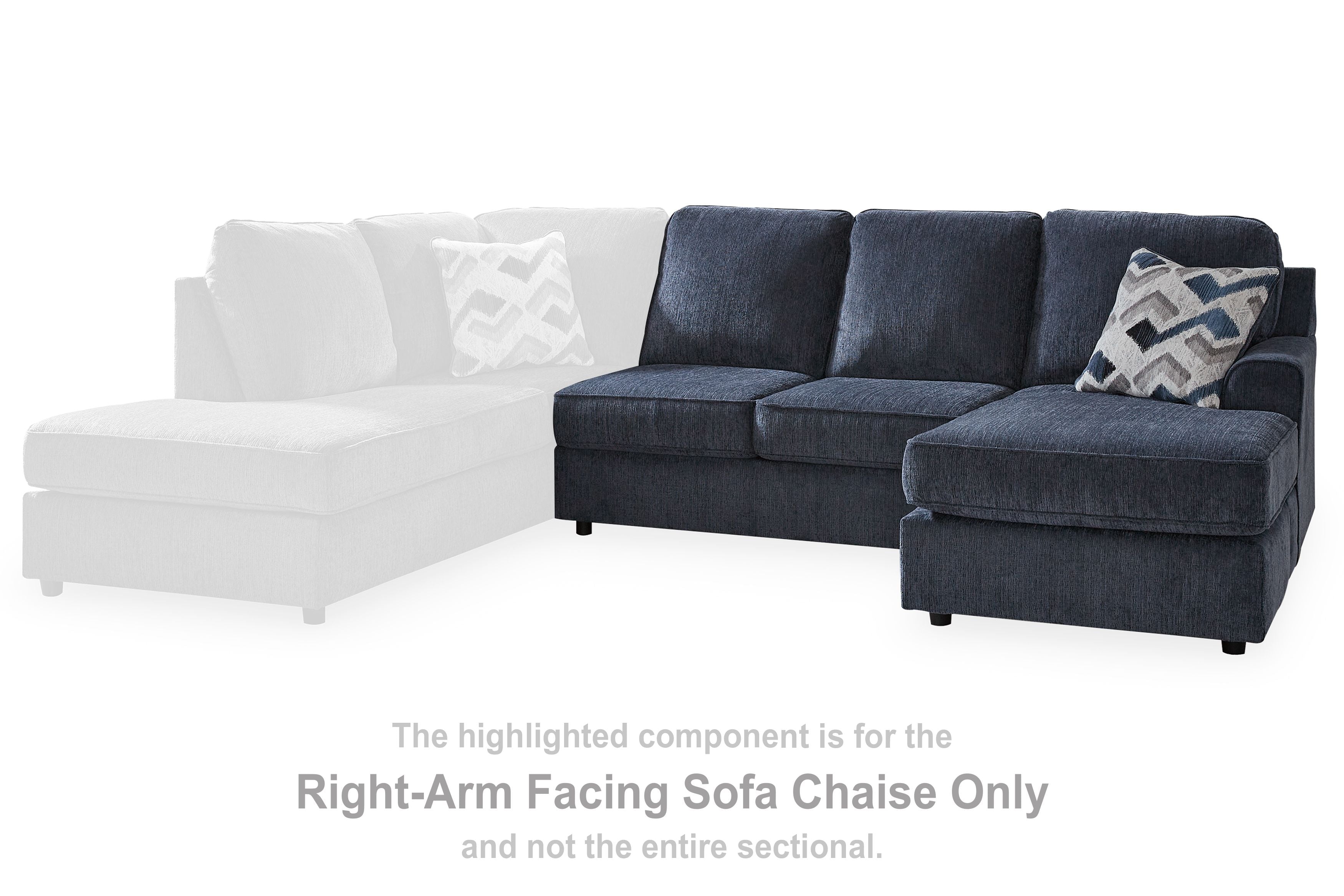 Albar Place - Cobalt - Raf Sofa Chaise