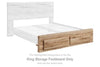 Hyanna - Tan Brown - King Storage Footboard