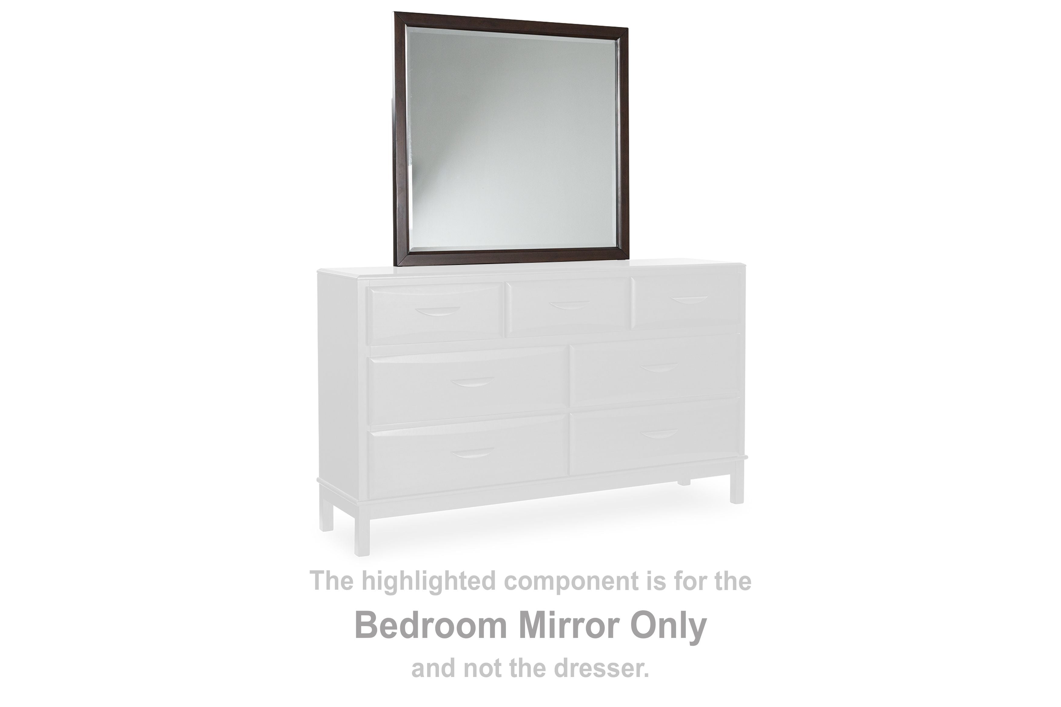 Vanmore - Dark Brown - Bedroom Mirror