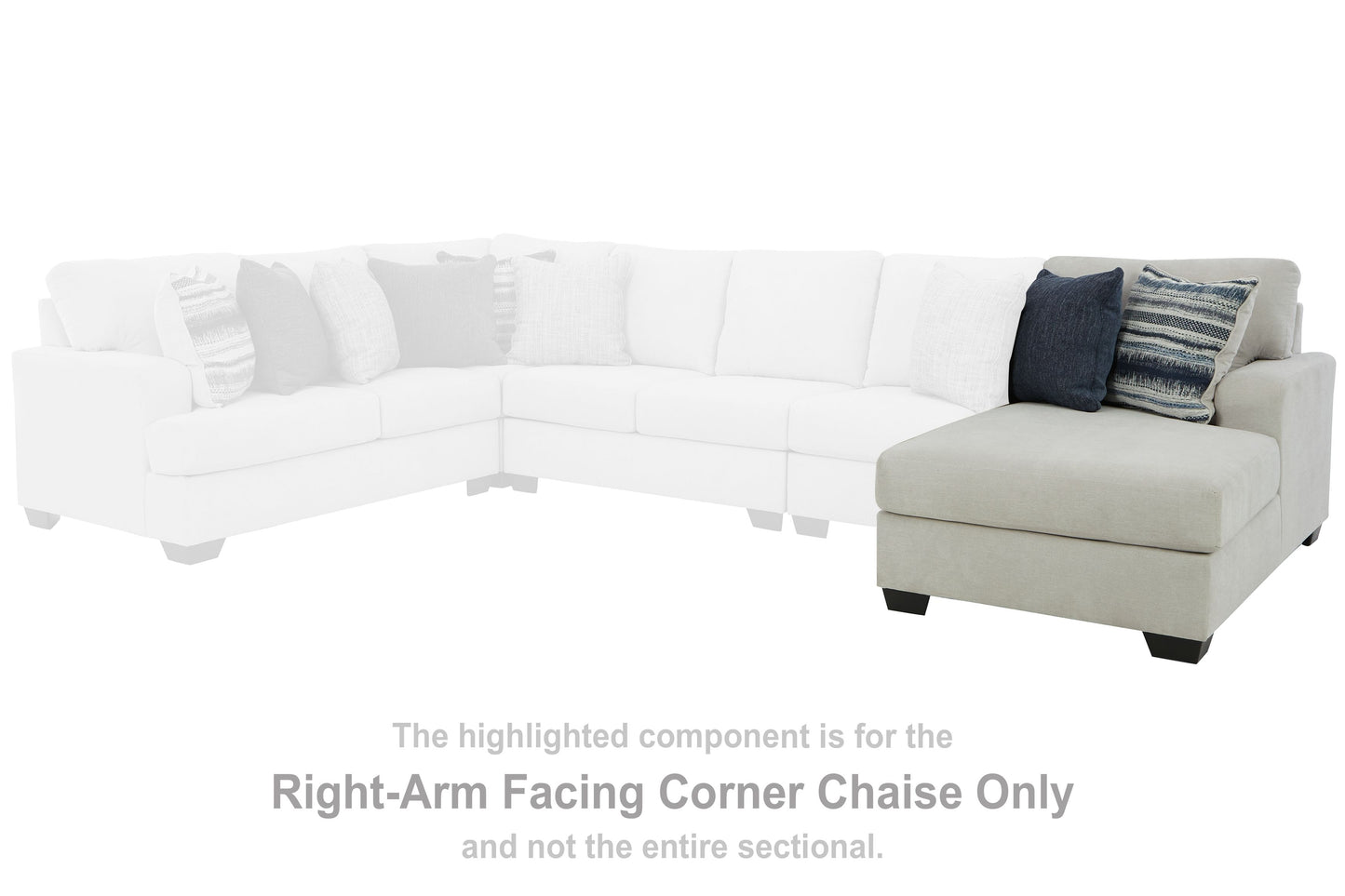 Lowder - Stone - Raf Corner Chaise