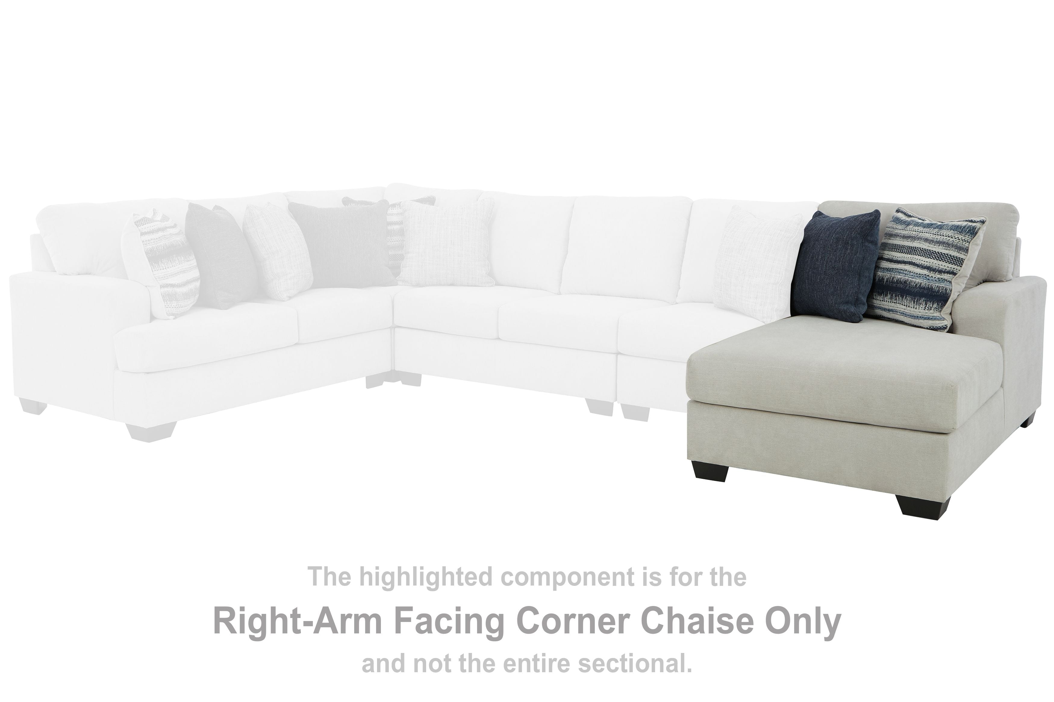 Lowder - Stone - Raf Corner Chaise