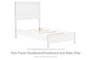 Binterglen - White - Twin Panel Headboard/Footboard and Slats