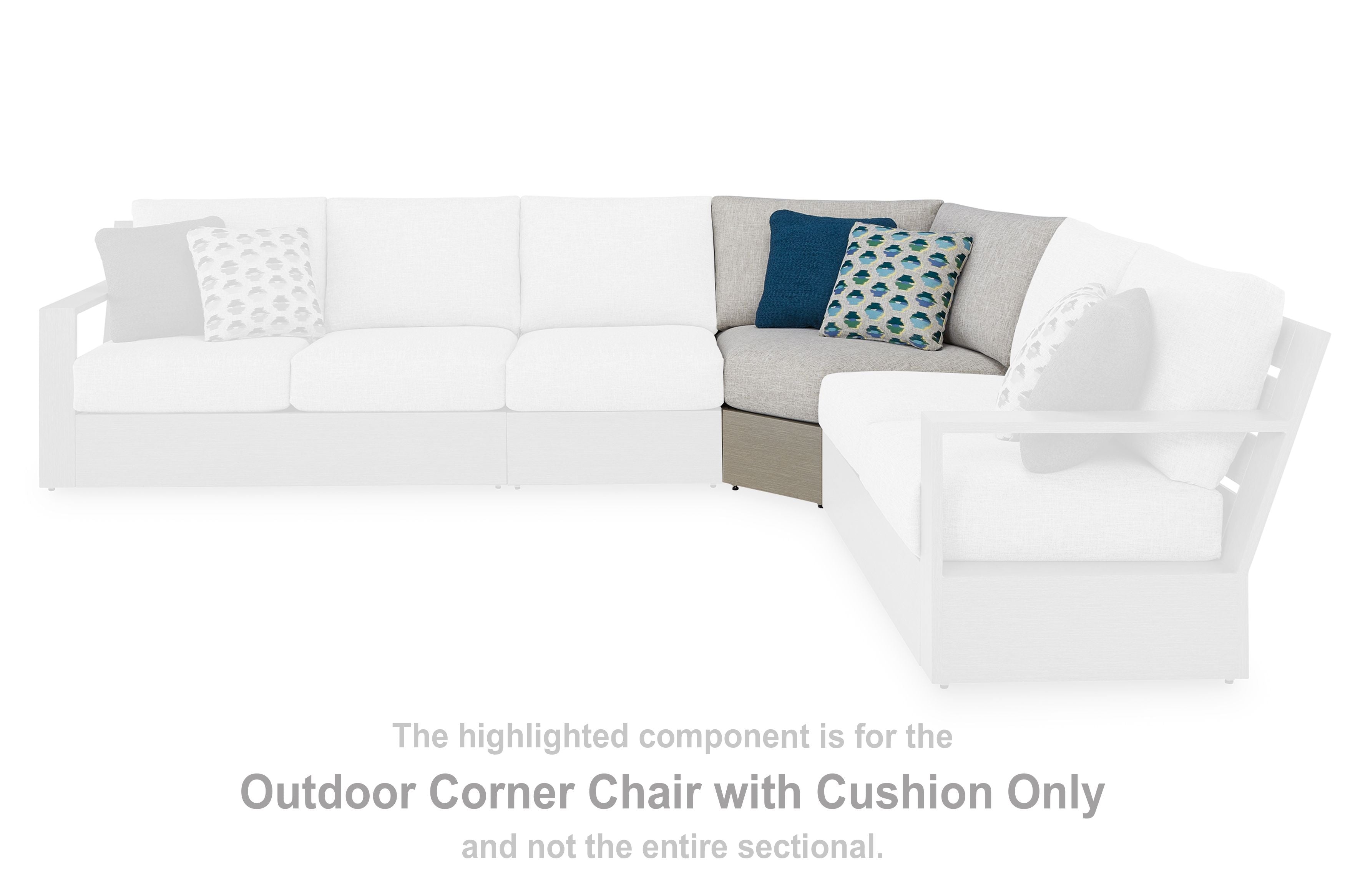 Kimpton Isle - Brown / Beige - Corner With Cushion