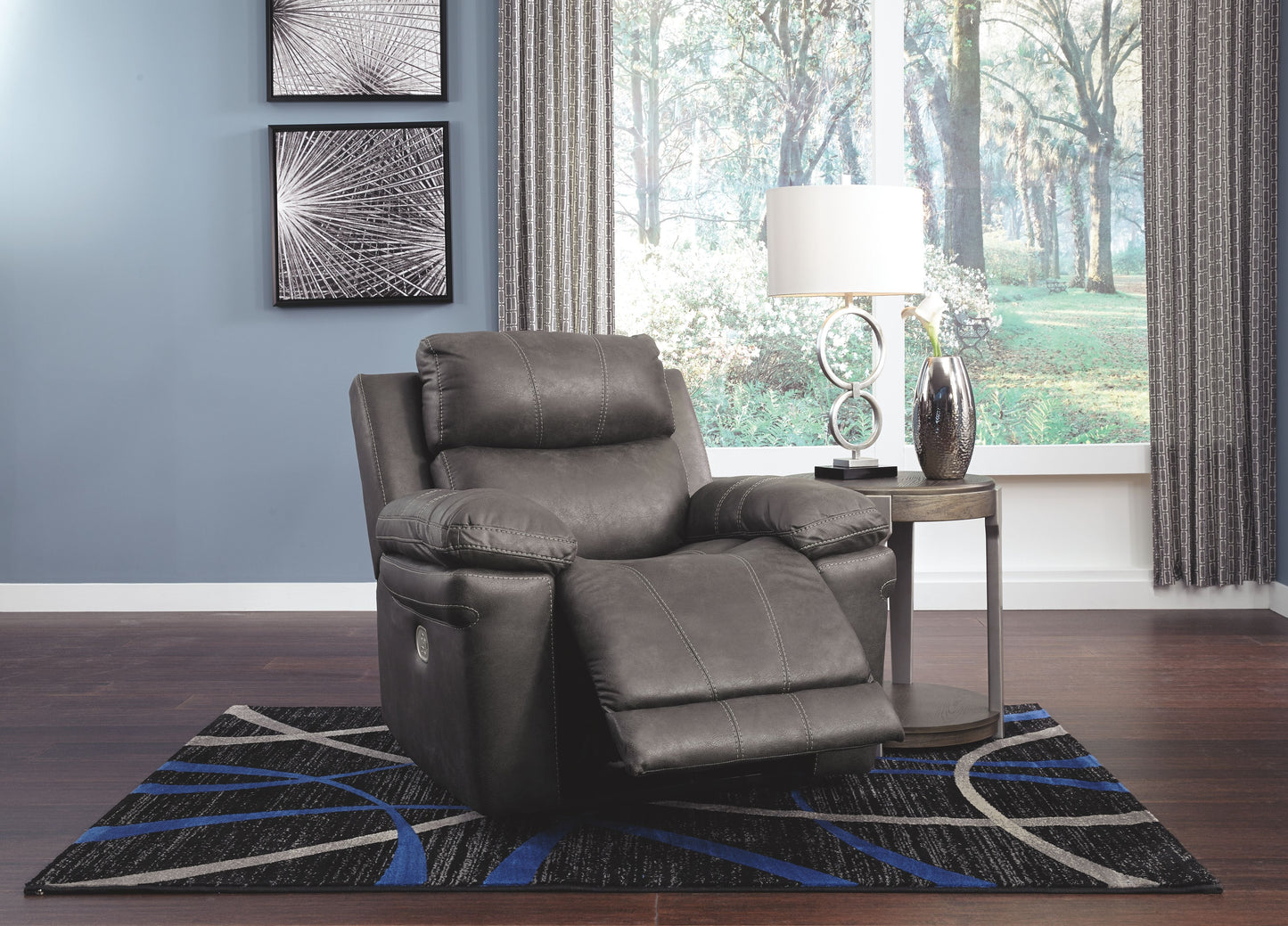 Erlangen - Dark Gray - Pwr Recliner/Adj Headrest