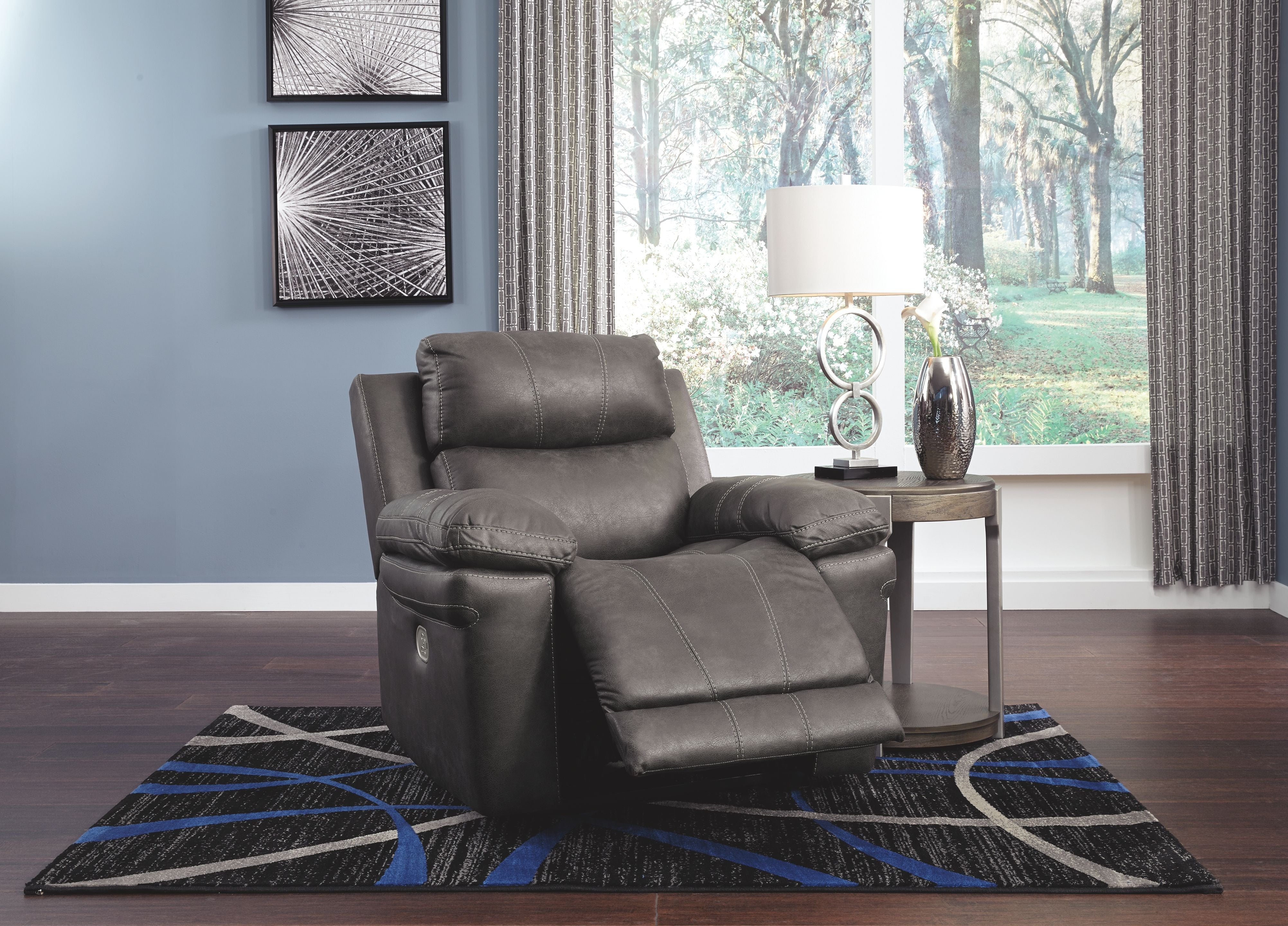 Erlangen - Dark Gray - PWR Recliner/Adj Headrest