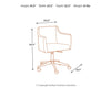 Baraga - White - Home Office Swivel Desk Chair