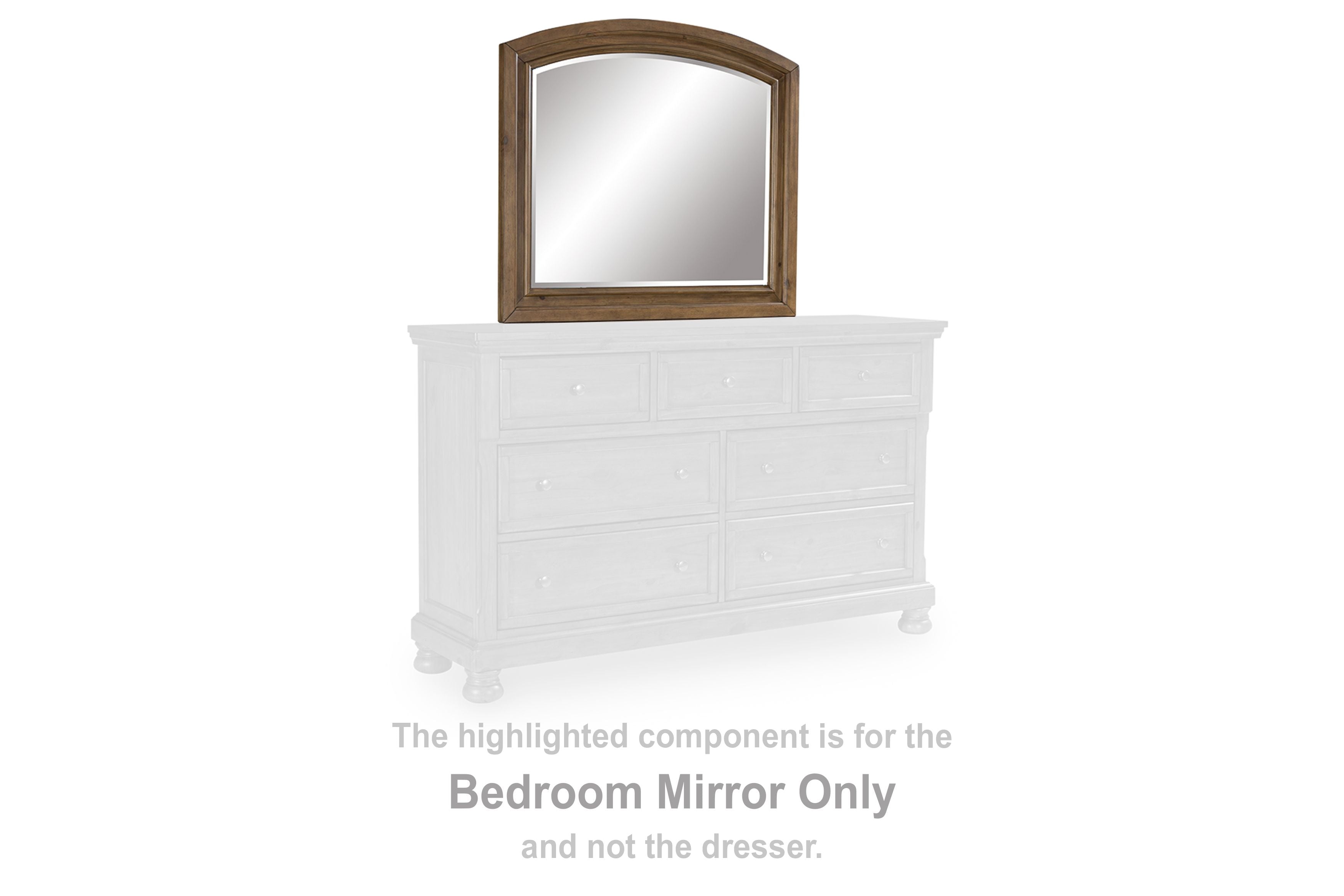 Feddinger - Medium Brown - Bedroom Mirror