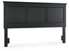 Lanolee - Black - King/Cal King Panel Headboard