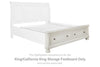 Robbinsdale - Antique White - K/CK Storage Footboard