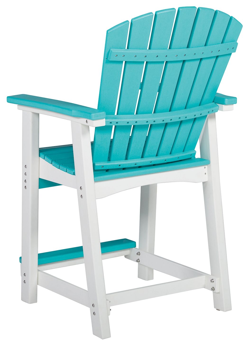 Eisely - Turquoise / White - Barstool (Set of 2)