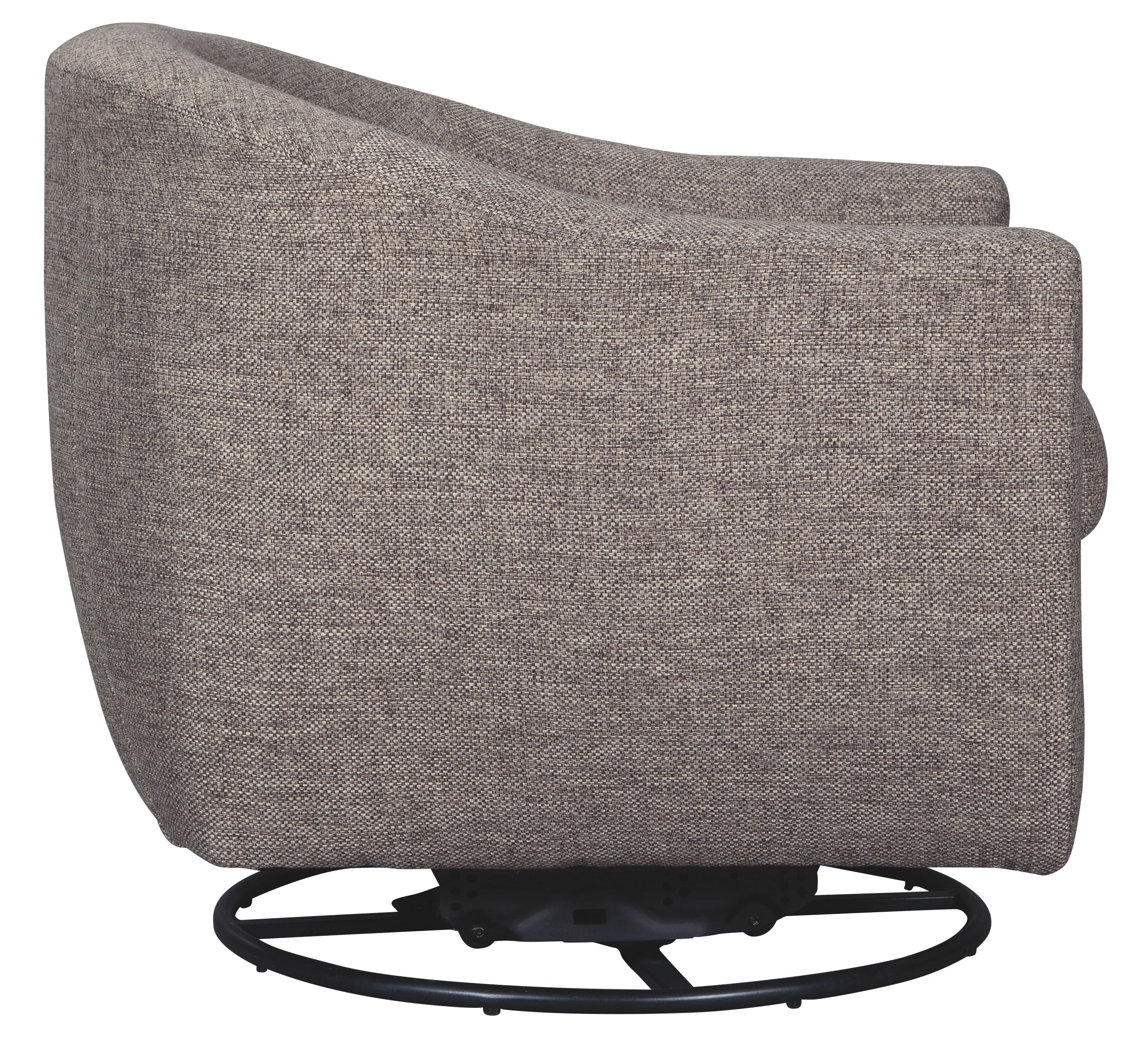 Upshur - Taupe - Swivel Glider Accent Chair