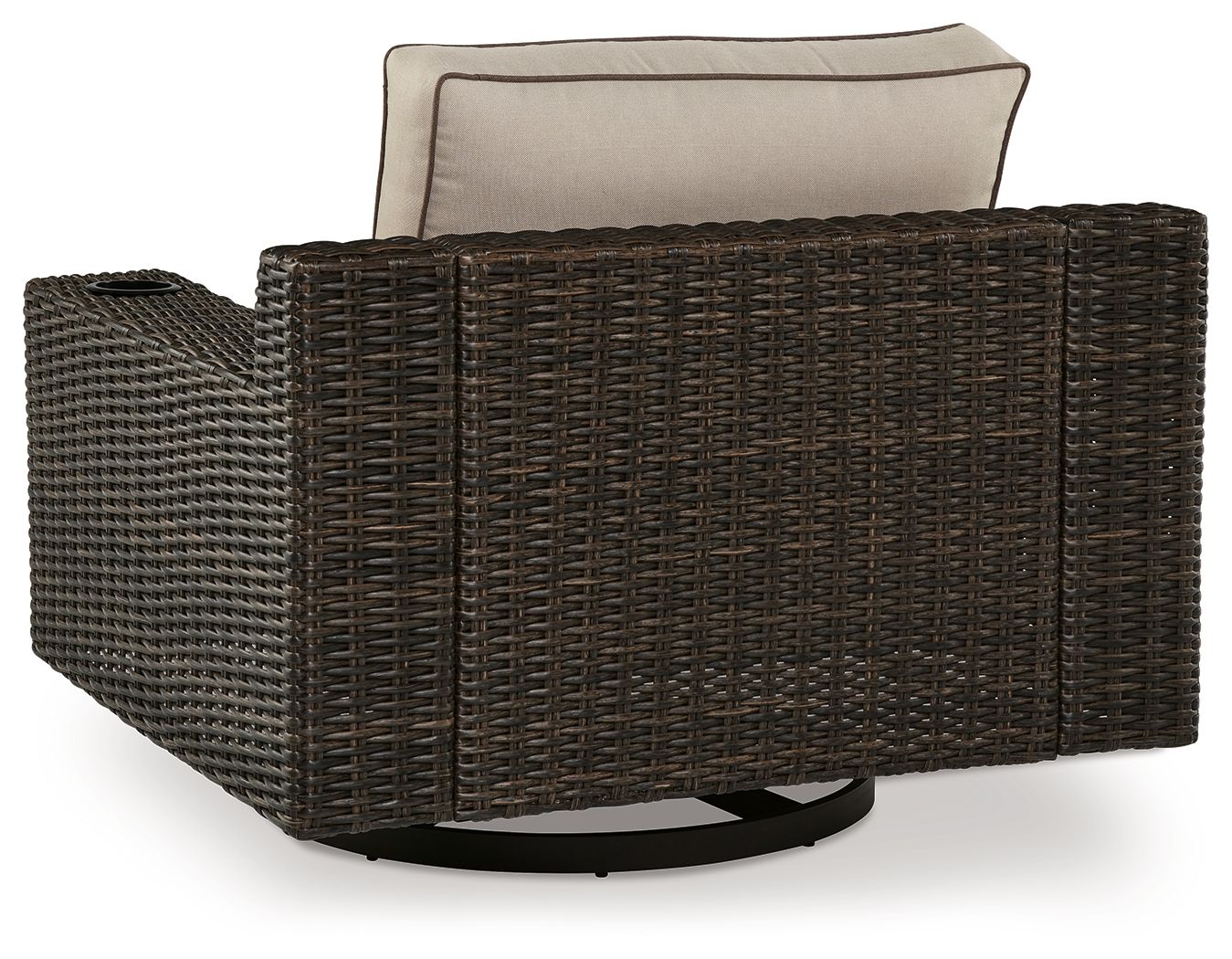 Coastline Bay - Brown - Swivel Lounge W/ Cushion