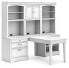 Kanwyn - Whitewash - Bookcase Hutch