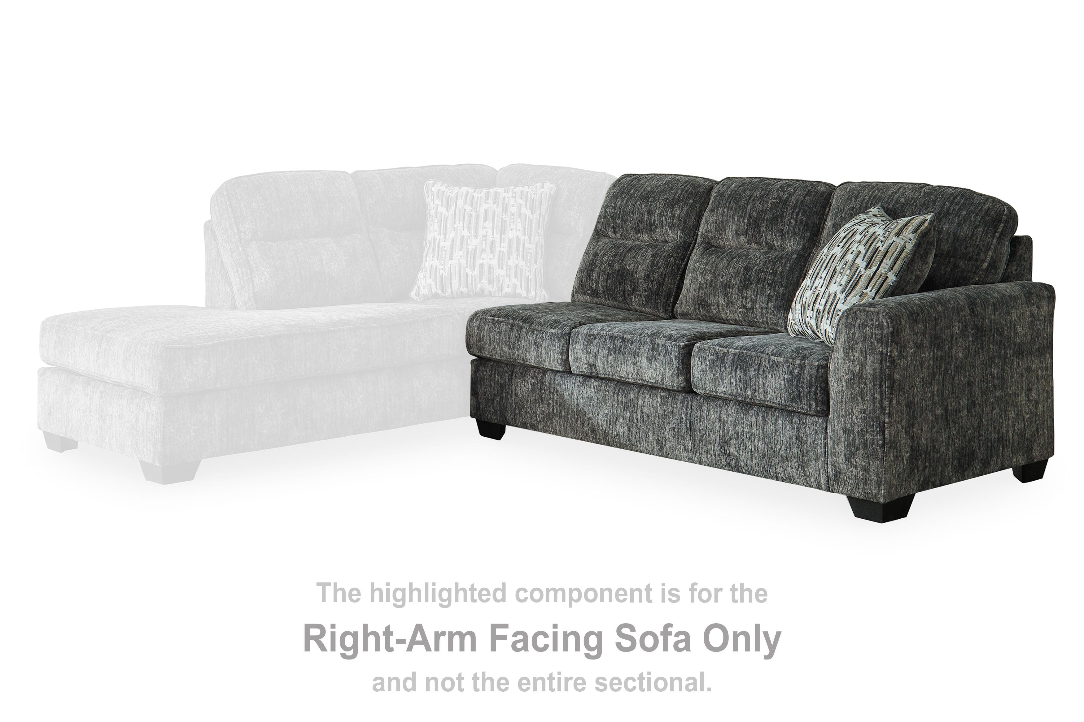 Lonoke - Gunmetal - Raf Sofa