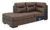 Maderla - Walnut - Laf Corner Chaise