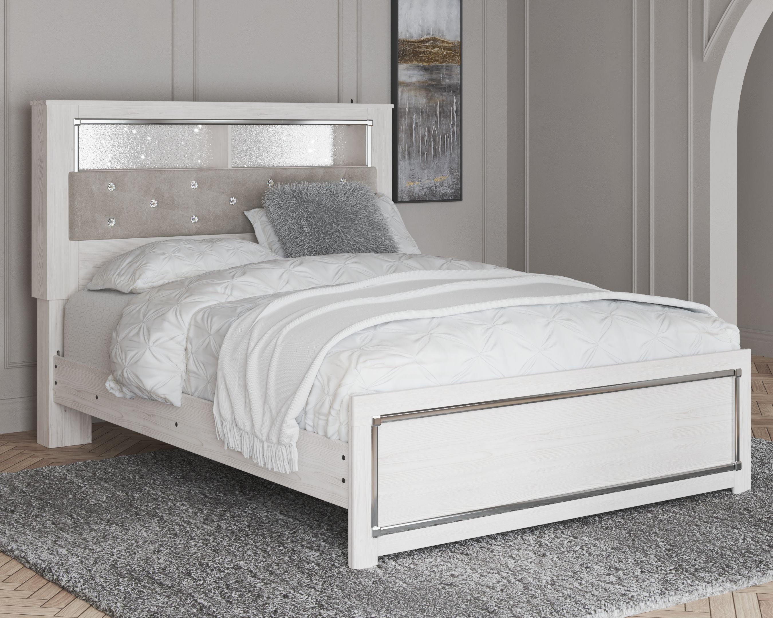 Altyra - White - Queen Panel Footboard