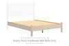 Cadmori - Tan - Queen Panel Footboard With Rails