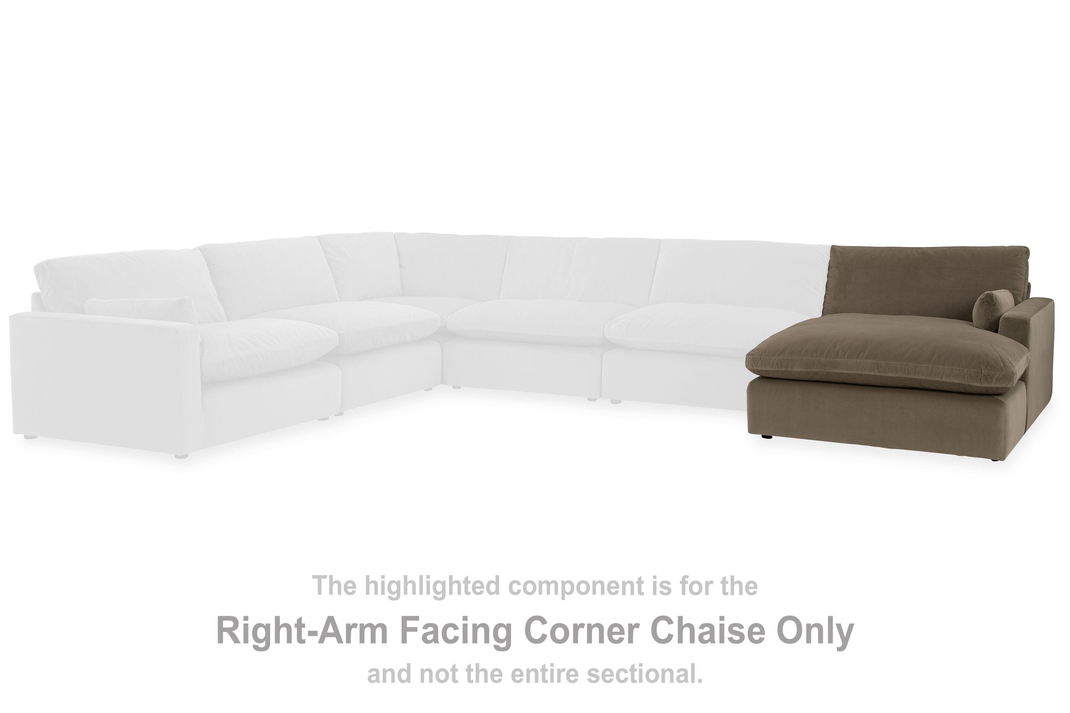 Sophie - Cocoa - Raf Corner Chaise