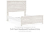 Gerridan - White / Gray - Full Panel Headboard/Footboard