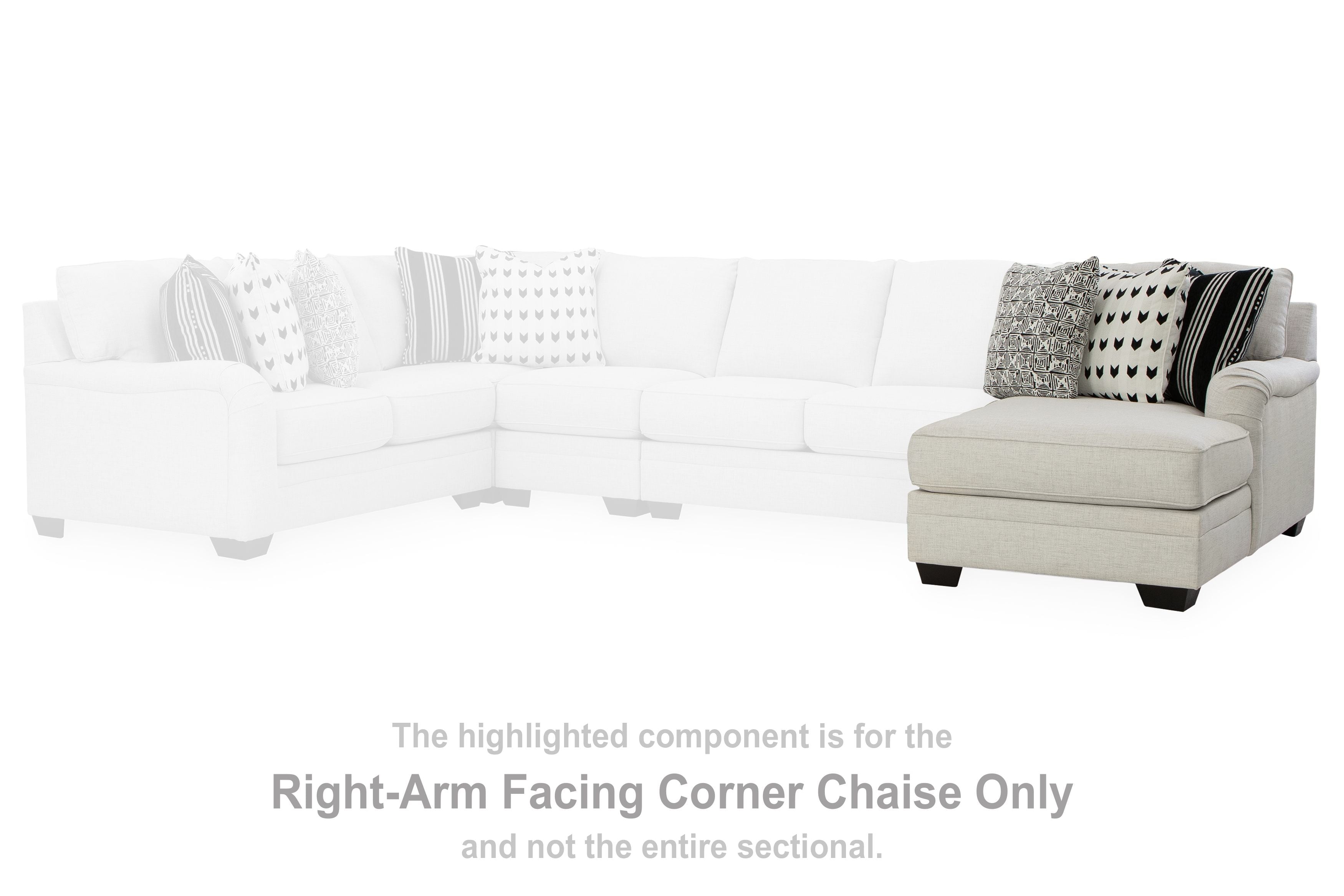 Huntsworth - Dove Gray - Raf Corner Chaise