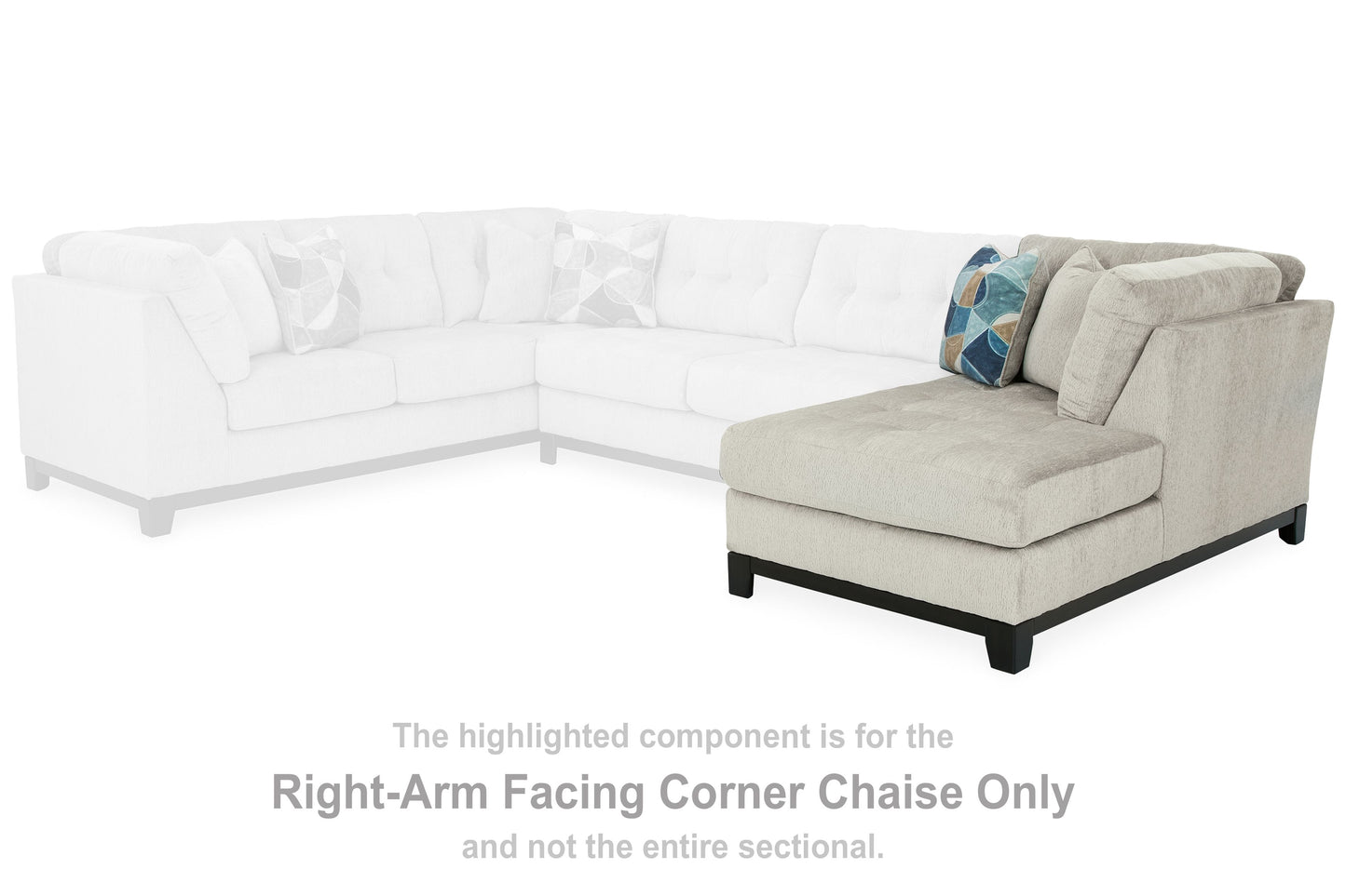 Maxon Place - Stone - Raf Corner Chaise