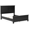 Lanolee - Black - Queen Panel Footboard