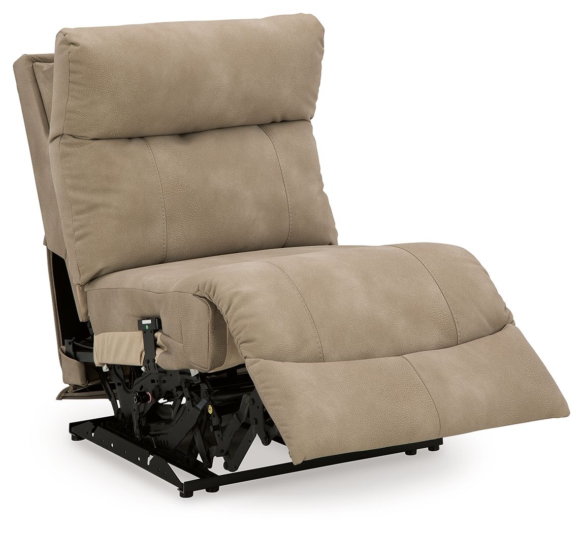 Next-gen Durapella - Sand - Power Armless Recliner With Adj Headrest