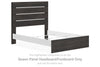 Hollivern - Dark Gray - Queen Panel Headboard/Footboard