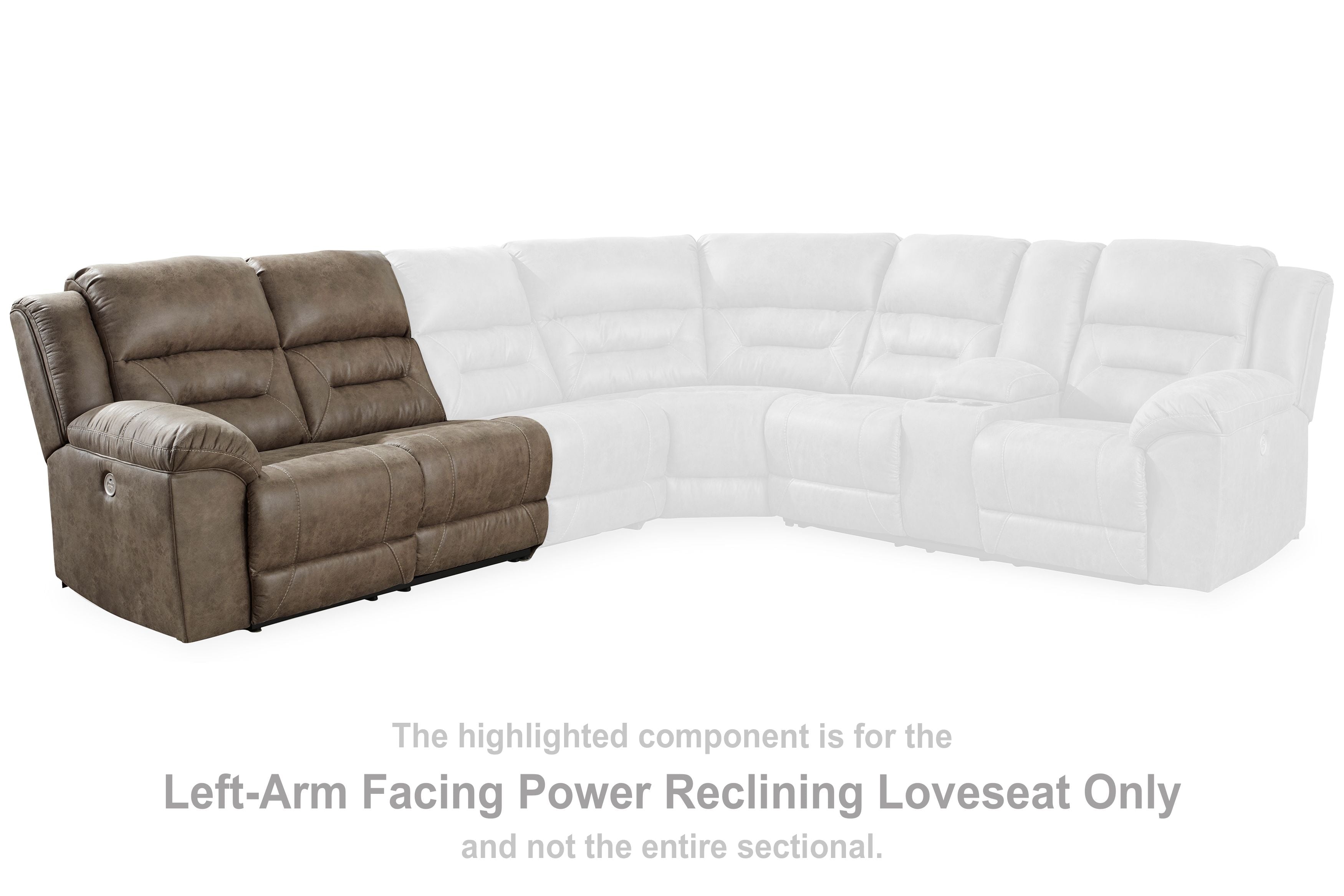 Ravenel - Fossil - Laf Reclining Power Loveseat