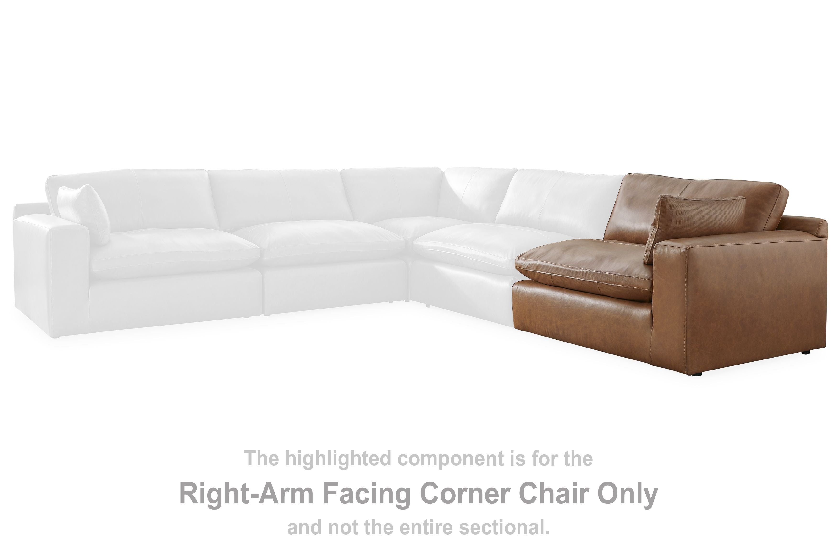 Emilia - Caramel - Raf Corner Chair