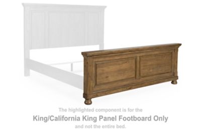 Feddinger - Medium Brown - King/California King Panel Footboard