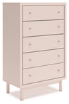 Wistenpine - Blush - Five Drawer Chest