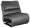 Clonmel - Charcoal - Armless Recliner