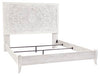 Paxberry - Whitewash - King Panel Footboard W/Rails